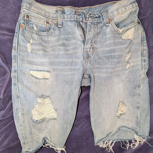 Levi's Classic Blue Denim Shorts